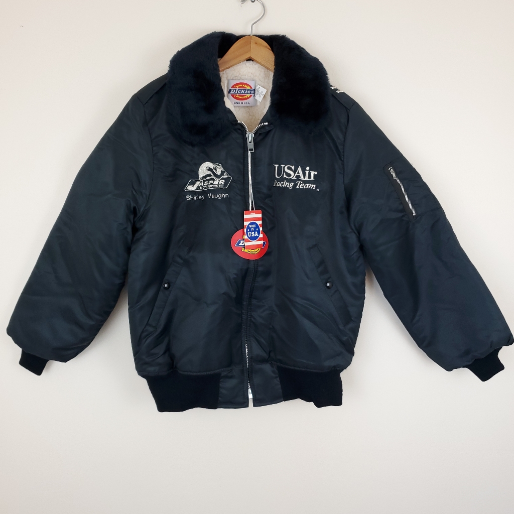 Vintage Nascar 77 Jasper Motorsports Usair 1995 Racing Team Crew Member Jacket